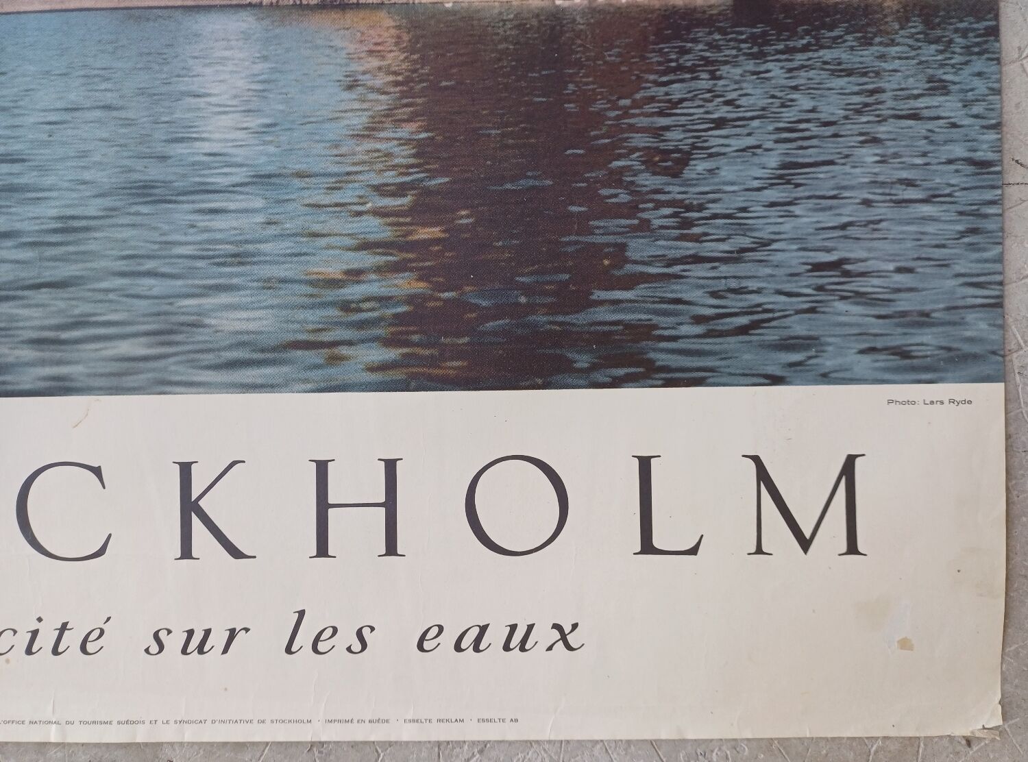 Old poster Stockholm - Photo Lars Ryde 1950's