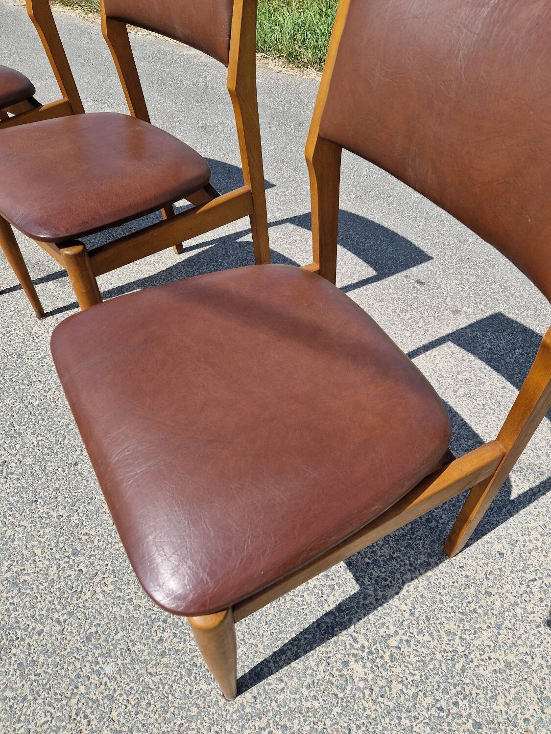 Set of 4 vintage Scandinavian chairs