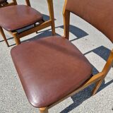 Set of 4 vintage Scandinavian chairs