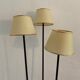 Lampadaire tripode 3 bras vintage années 50