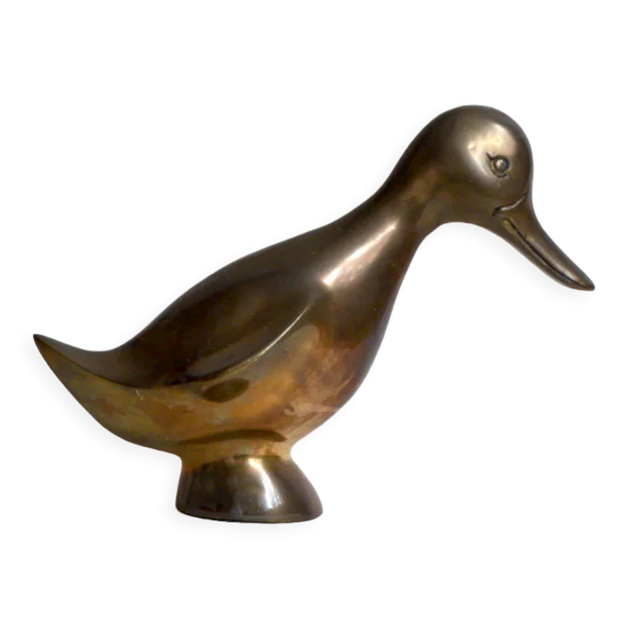 Vintage brass duck