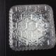 Structured /vintage square glass ceiling lamp 60s-70s