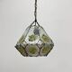 Brutalist glass hanging lamp, 1970s
