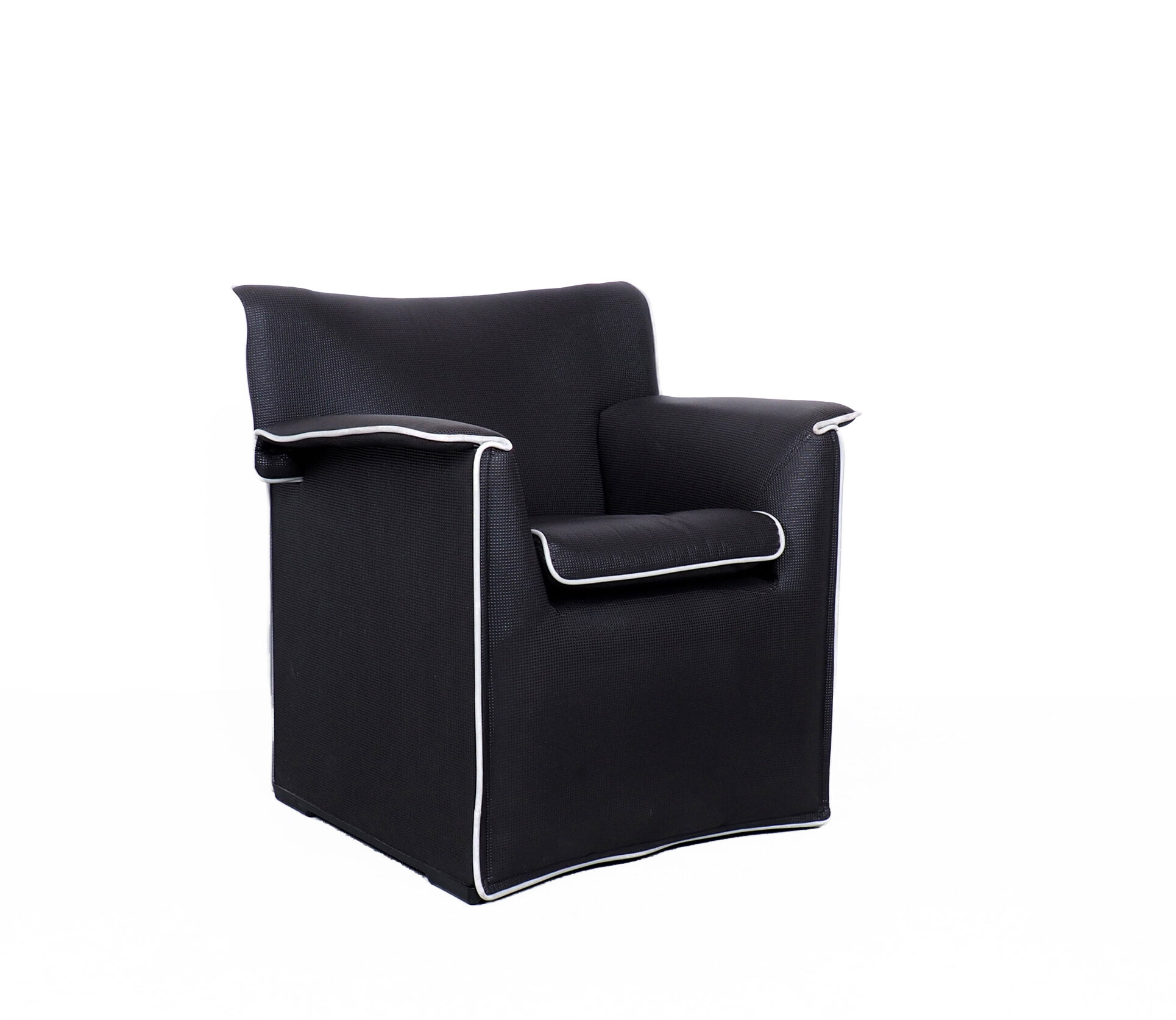 B&B Italia Lauriana black lounge chair, 1970s