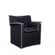 B&B Italia Lauriana black lounge chair, 1970s