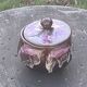 Coffee or tea service in enameled ceramic by Marius Giuge, artisan potter in Vallauris,