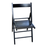 Scandinavian folding cane chair 1990