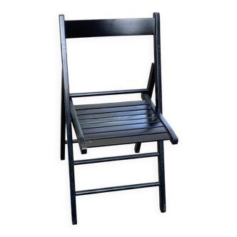 Scandinavian folding cane chair 1990