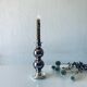 Eglomise glass candle holder