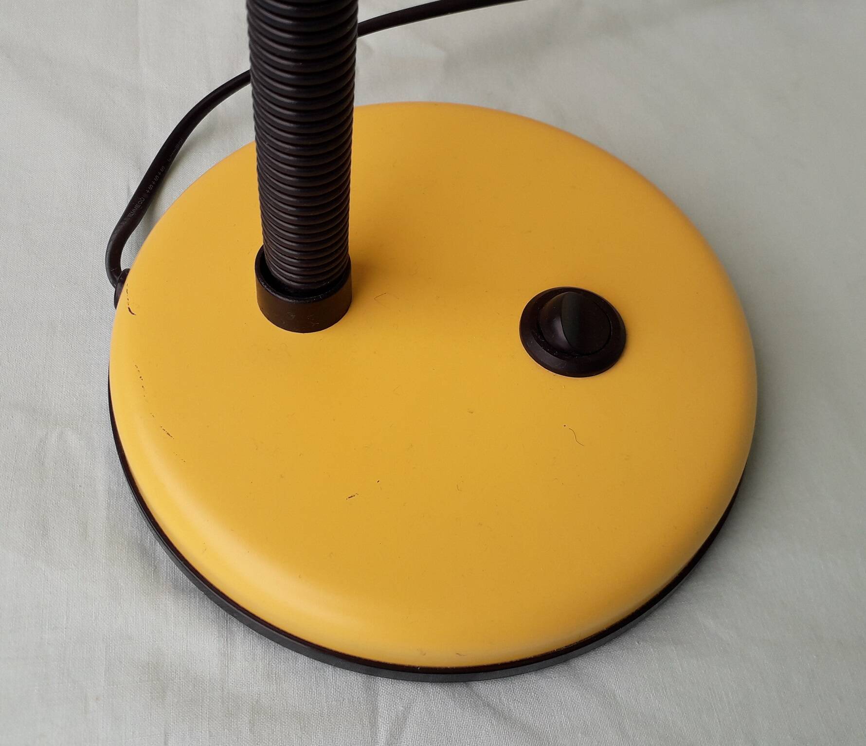 Yellow desk lamp