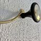 Vintage 1960 gold-plated coat rack with 3 hooks - 45 x 7 cm