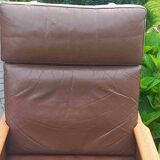 Leather Lounge Chair By Illum Wikkelsø For Eilersen, 1960s