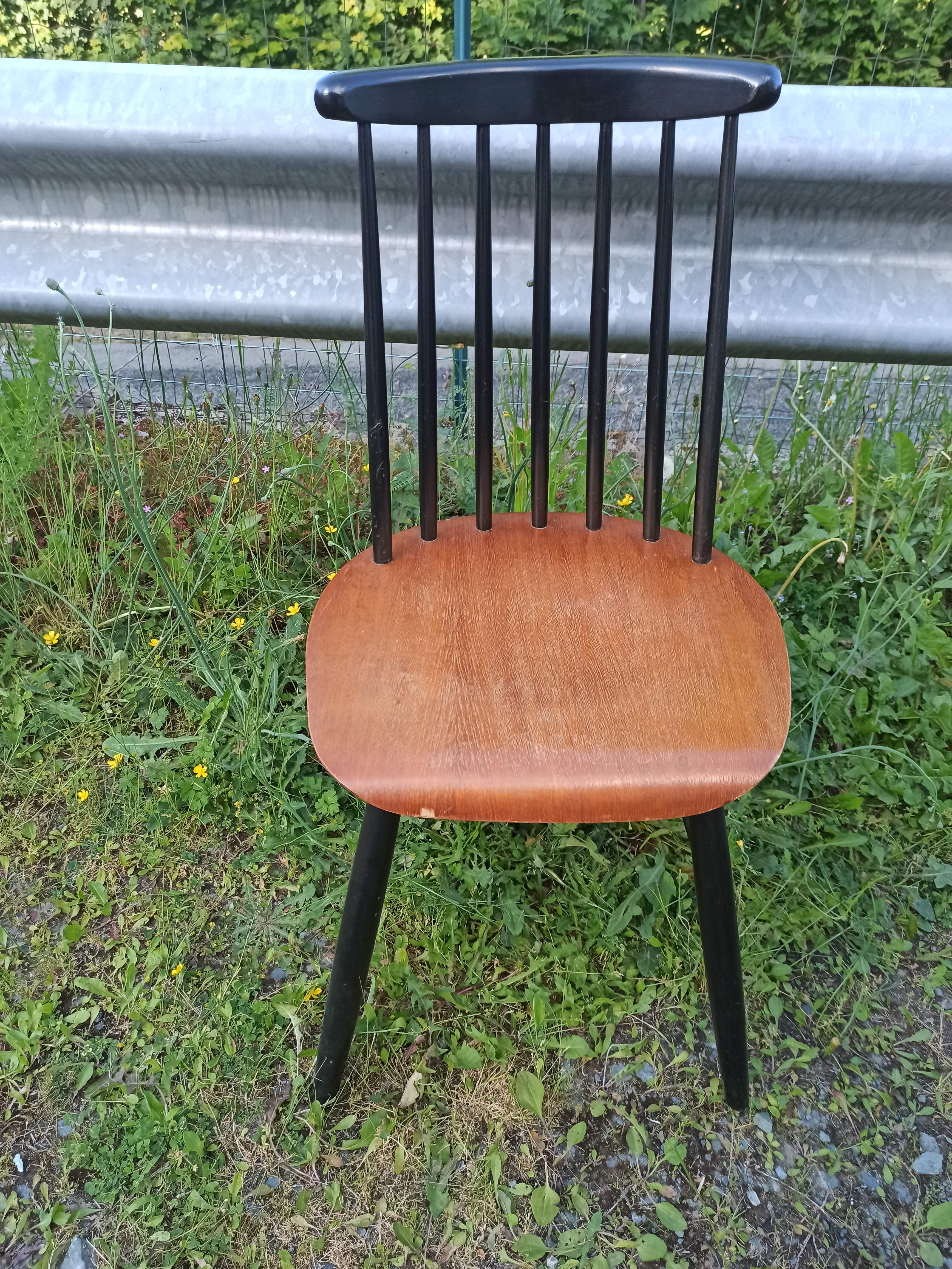 Paire chaises fanett par Ilmari Tapiovaara années 60