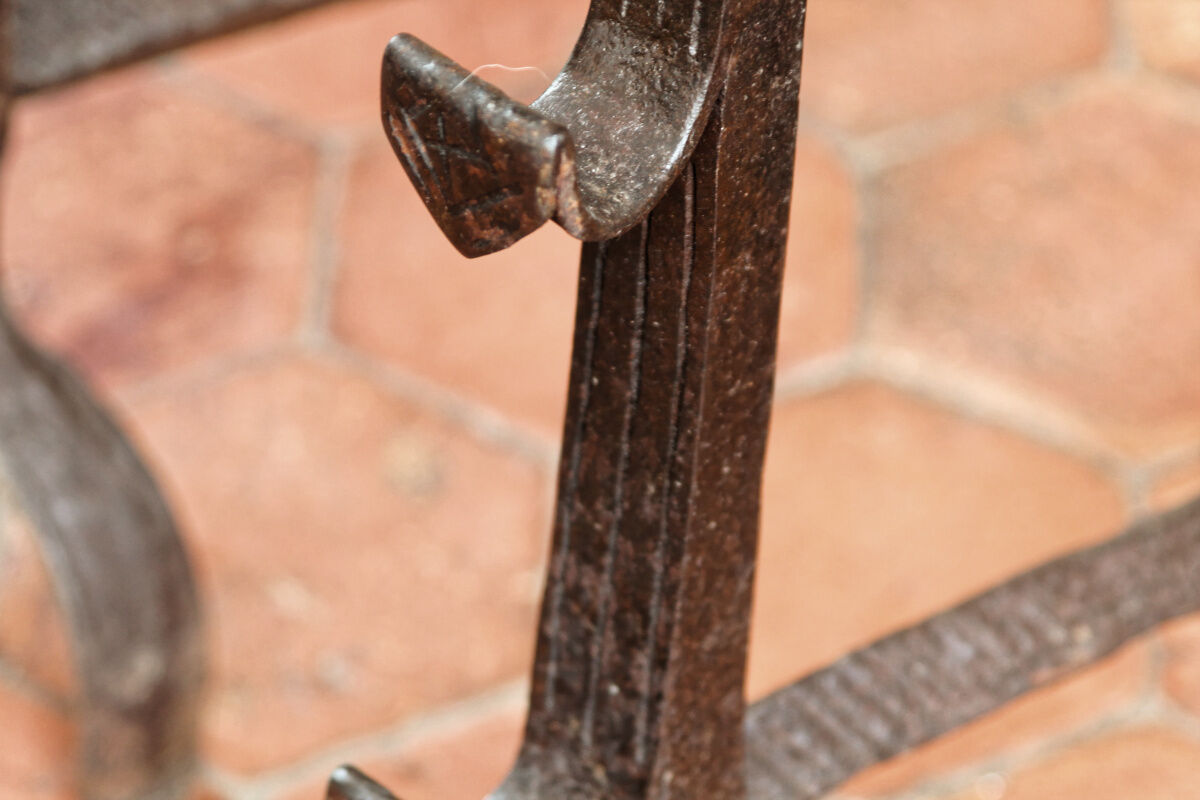 Pair of landiers, seventeenth century