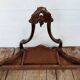 Console table wood and green marble from Aosta