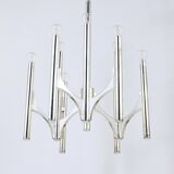 Mid-Century Lustre Gaetano Sciolari Sirius Silvered, Lightolier, Italy