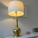 all-brass lamp - Sweden, 70s/80s