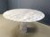 Vintage round marble dining table 1970s