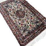 Persian rug in wool and silk 110cm x 60cm
