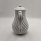 Vintage porcelain coffee maker Haviland twisted limoges France white