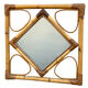 1970s rattan mirror France