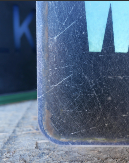 American fiberglass fire plate don't walk