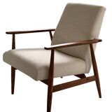 Mid-century beige armchairs by Henryk Lis, 1960s, set of 2