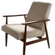 Mid-century beige armchairs by Henryk Lis, 1960s, set of 2