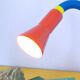 Lampe pince flexible multicolore postmoderne 1980