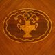 Italian inlaid wood side table