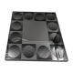 Optique art mirror in the style of victor vasarely