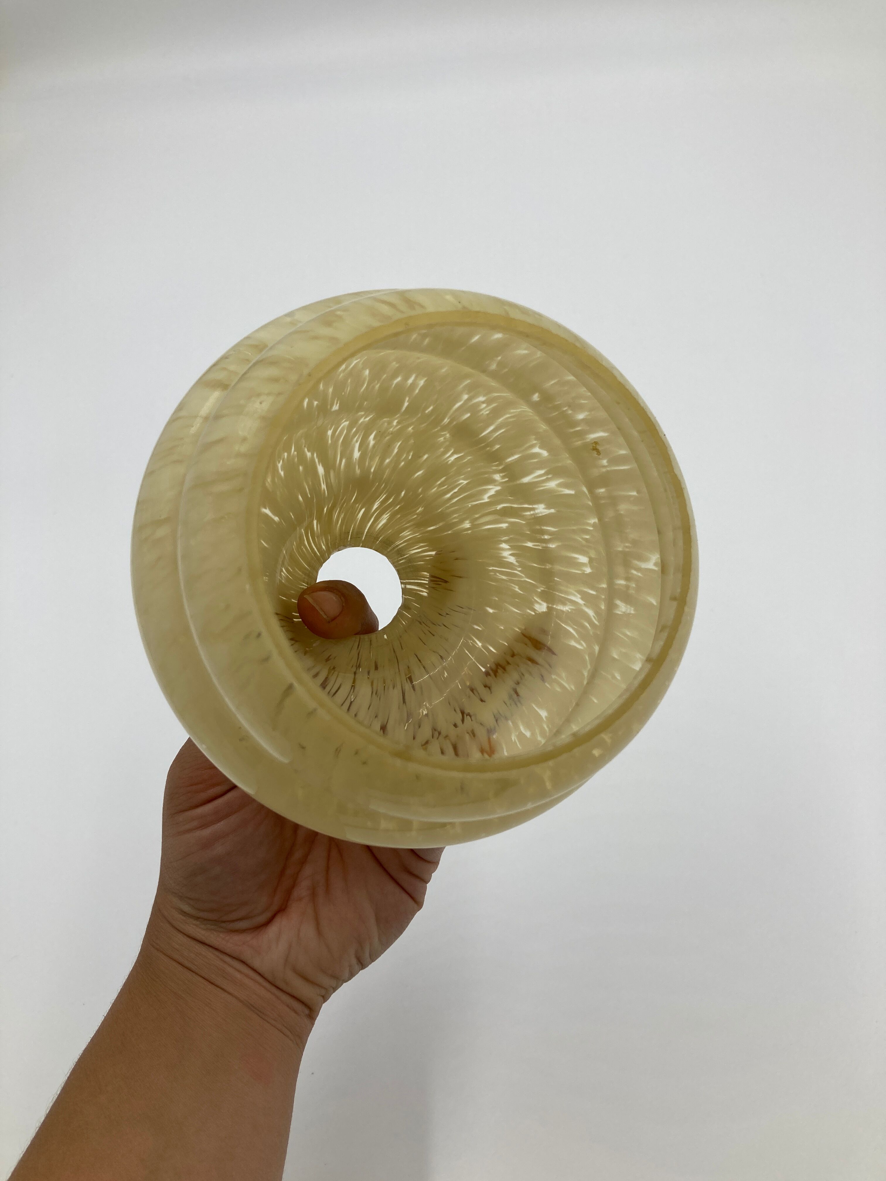 Yellow Clichy glass globe