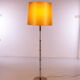 Floor lamp with glass tubes and brass details, 1960s