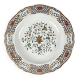 Semi-hollow round plate Gien model Rouen Sainfoin, 1990