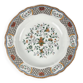 Plat rond semi creux Gien modèle Rouen Sainfoin, 1990
