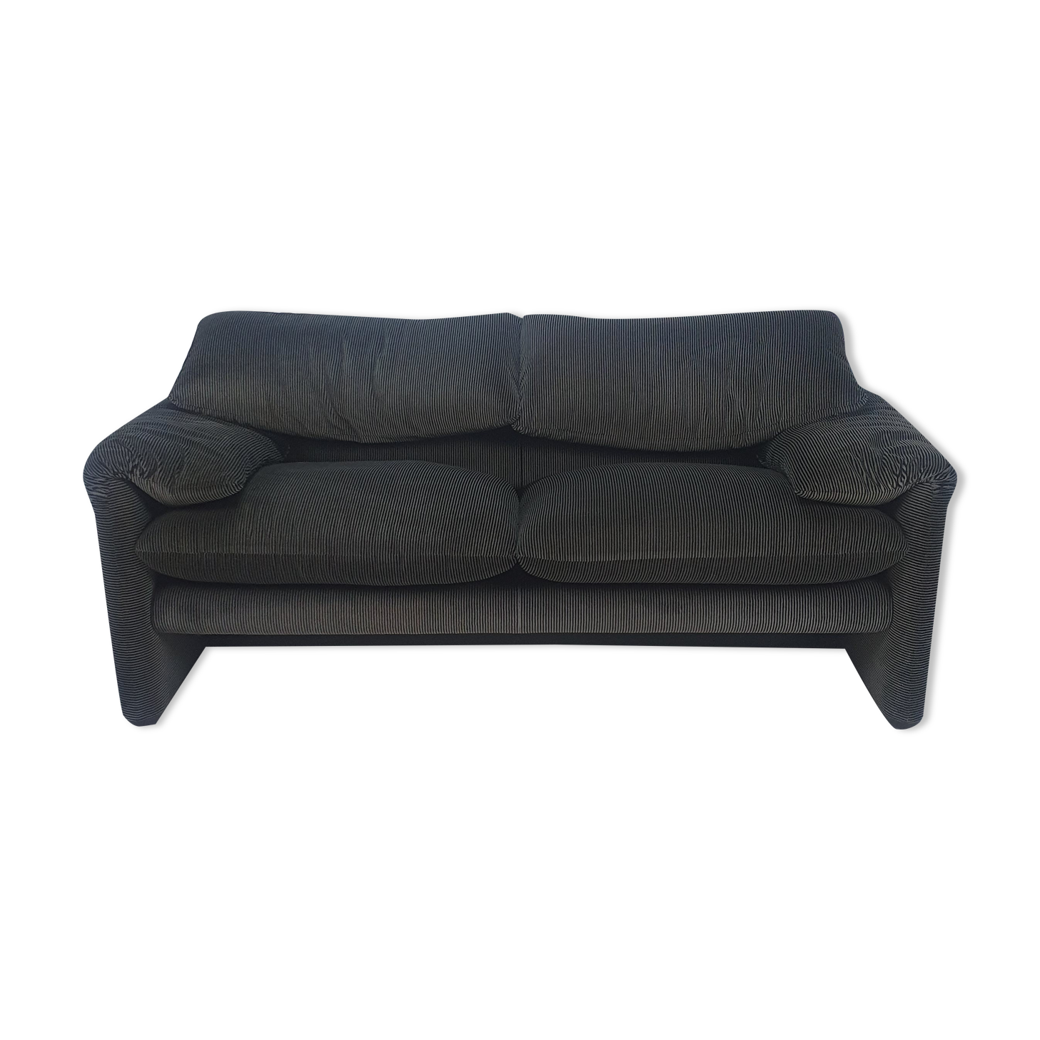 Maralunga Two Seater Sofa by Vico Magistretti for Cassina, 1970s