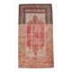 Tapis vintage antique rouge et crème 5x9 142x267 cm SK 19962