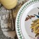 Grande assiette portmeirion england série botanical garden dessin fritillaria