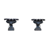 Pair of Médicis vases in cast iron