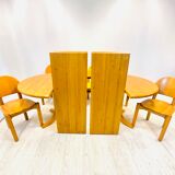Ensemble de salle à manger de table extensible et 6 chaises