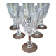 6 white wine glasses in Arques Pompadour crystal
