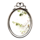 Louis XVI style oval metal wall mirror
