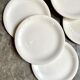 8 flat plates Sarreguemines in white earthenware