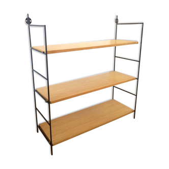 Etagère vintage bois et acier