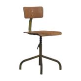 Mid-century polish industrial workshop chair, 1960s