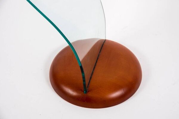 Table en Verre Thermoformé dans le goût de Fontana Arte
