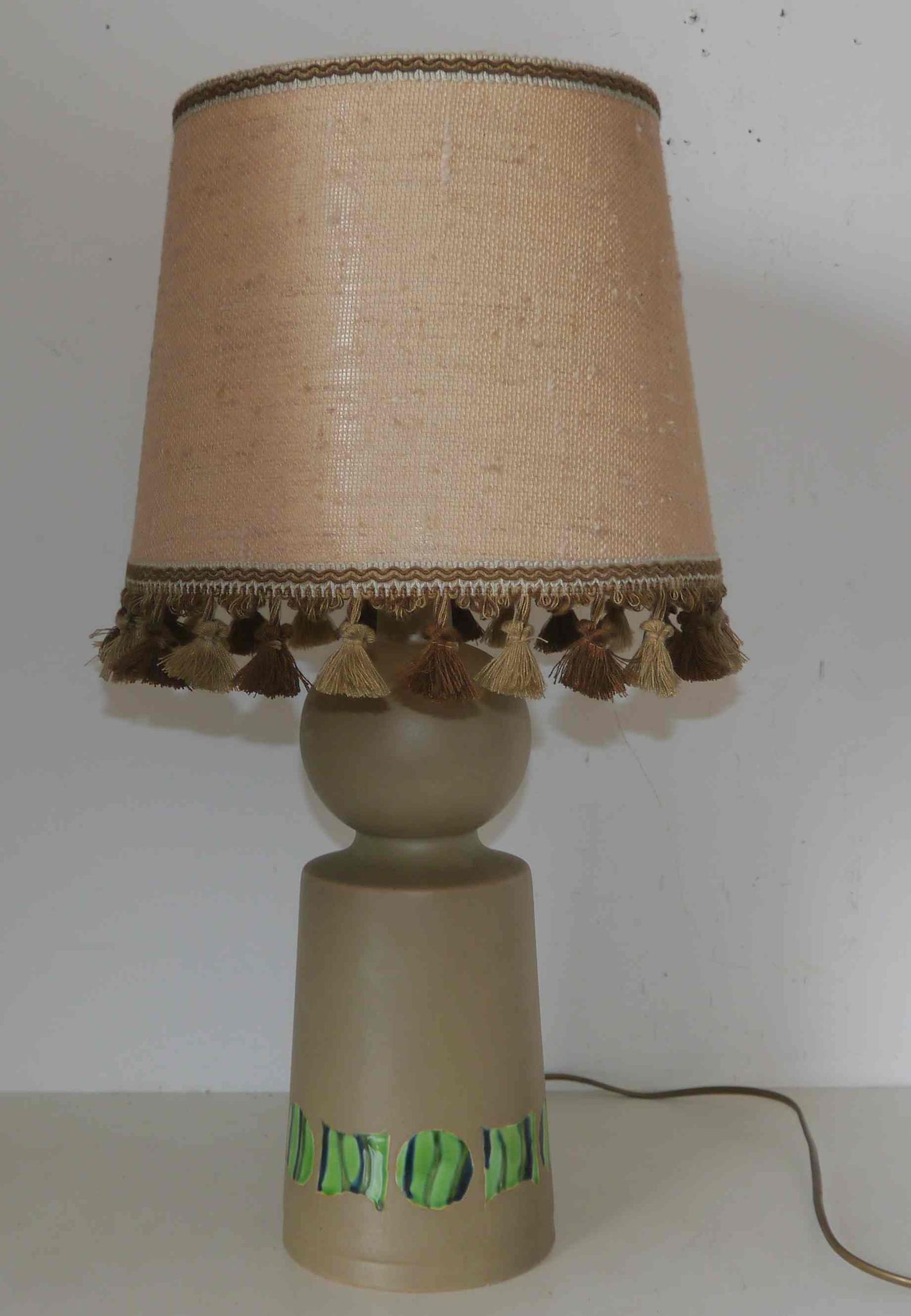Lampe des années 7's en céramique