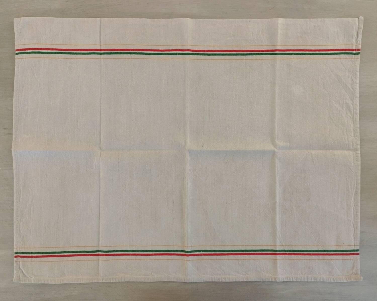 Old Métis Cotton Linen Tea Towels Made in France