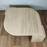 Roche Bobois 70' travertine coffee table