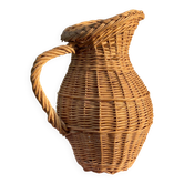 Large vintage wicker jug